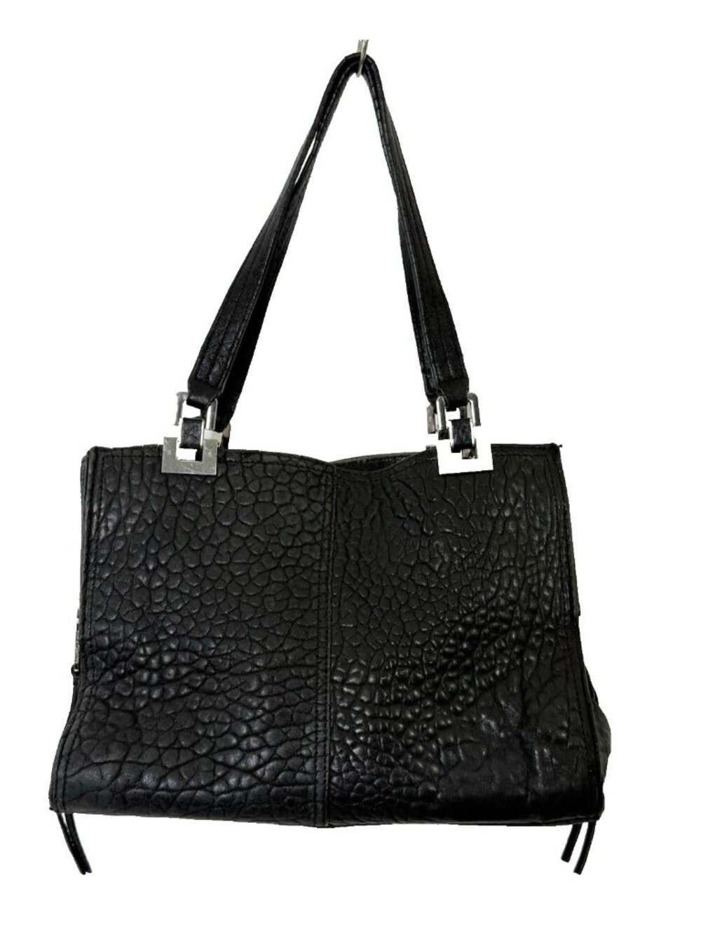 Vince Camutto Women's Handbag Purse Shoulder Bag Black Pebble Leather